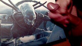Cum with me on Alien photo – facial, alien vs predator, UFO