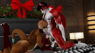 A Merry Bisexual Christmas Threesome – Second Life Yiff